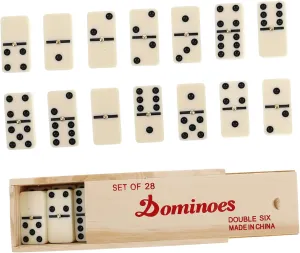 1 Set Wooden Dominoes Dominoes for Adults and Stable Design for Home Gatherings and Educational Play Creative Games for Endless Fun