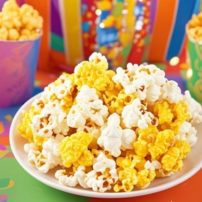 100 Pcs Miniature Fake Popcorn, Eight Styles Artificial Resin Popcorn Models for DIY Crafts, Dollhouse Decor, Christmas Ornaments, Party Props, Earring Making, Mixed Colors