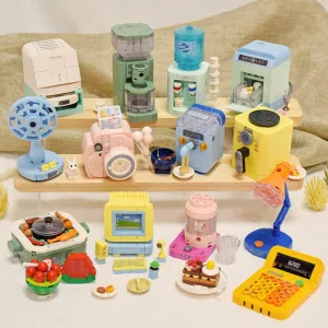 12PCS Building Blocks Street View Toys Friends Sets for Kids 6-12, Ice Cream SOP Burger Shop Coffee Shop Snack Building Kit Best Gifts for Girls1323 Pieces