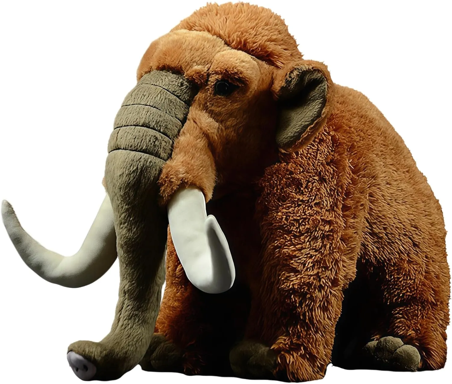 14 Inch Woolly Mammoth Plush Toy - Realistic Stuffed Animal with Premium Soft Plush, Lifelike Wild Animal Design for Home Decor & Collector Gifts