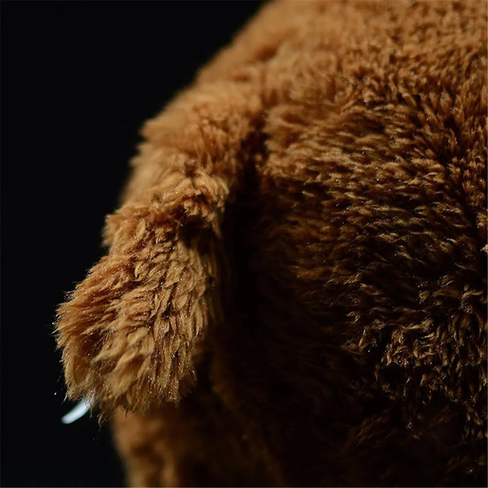 14 Inch Woolly Mammoth Plush Toy - Realistic Stuffed Animal with Premium Soft Plush, Lifelike Wild Animal Design for Home Decor & Collector Gifts
