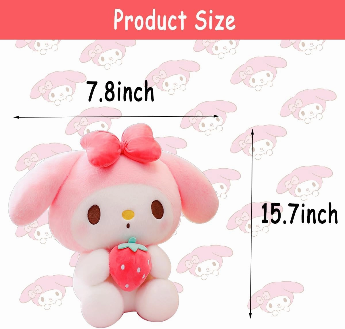 15.7" Cute Anime Plush Doll, Lovely Plush Stuffed Animal, Anime Cute Soft Plush Figure Toy, Pillow Plush Gift Filler Birthday Gift for Kids (SMelo)