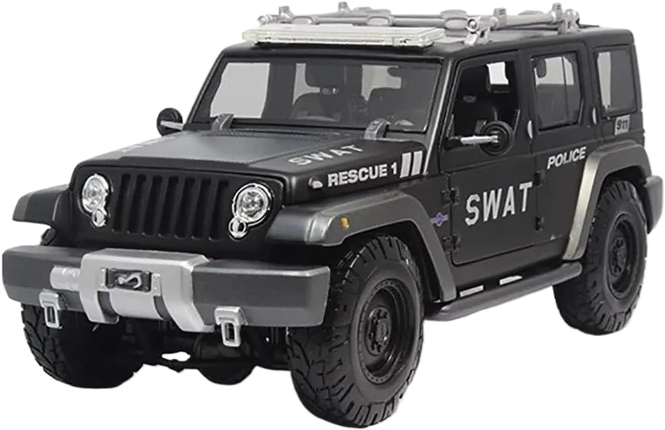 1:87 for 4-Door Simulation Concept Version Police Car Model Collection Ornaments Souvenir Mini Simulation Toys