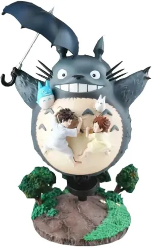 19cm Hayao Miyazaki Animel Peripheral Desktop Ornaments Two-Dimensional Statue Model Cute Totoro Healing Gk Figure Kids Gift