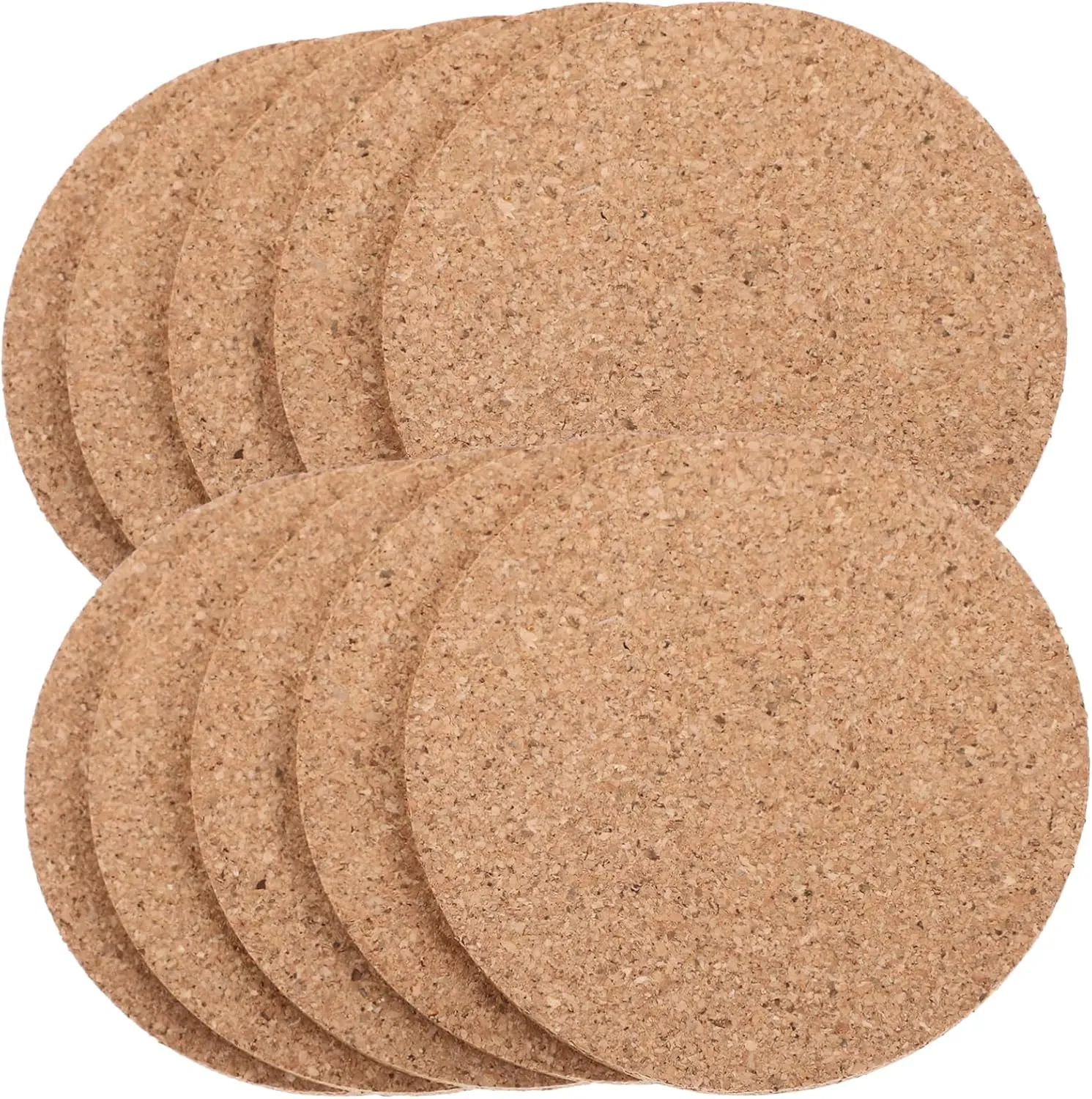 20pcs Round Cork Coasters Heat Resistant Cork Drink Cup Mats Natural Cork Placemats for Home Decor Kitchen and Dining Use