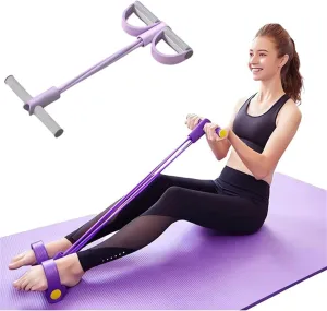 21 Fitness Resistance Bands, 4 Tube Pedal Ankle Puller, Multifunction Tension Rope, Natural Latex Tension Rope Fitness Equipment for Abdomen,Arm,Leg Stretching Slimming Training