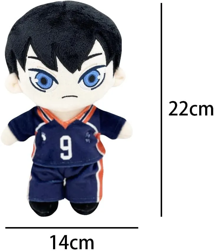 25cm Tobio Kageyama Soft Figure Pillow, Anime Hug Pillow Shoyo Soft Figurine Throw Pillow Cushions Home Sofa Decoration Collectible Gifts for Fans