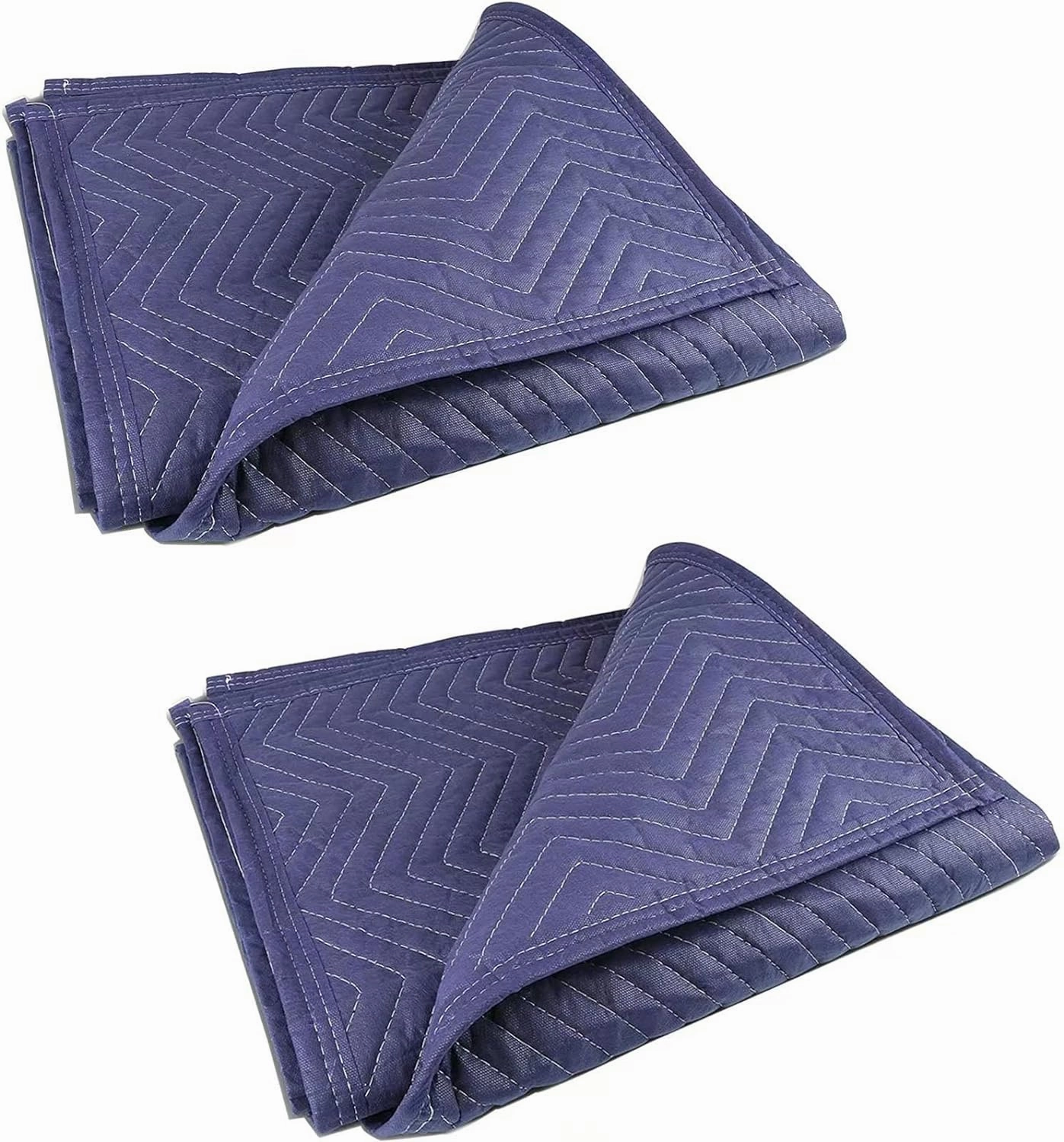 2 Moving Blankets 40"x 72" Heavy Duty Packing Blankets for Moving Shipping Thick Furniture Wrapping for Moving Supplies Professional Quilted Shipping Blankets