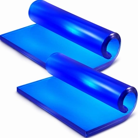 2 Pcs Motorcycle Seat Gel Pad Shock Absorption Motorcycle Seat Cushion Cooling Soft Reduce Fatigue Motorcycle Mat Comfortable DIY Seat Pad for Motorbike Chair Seat, Blue, 25 x 25 x 1.5 cm