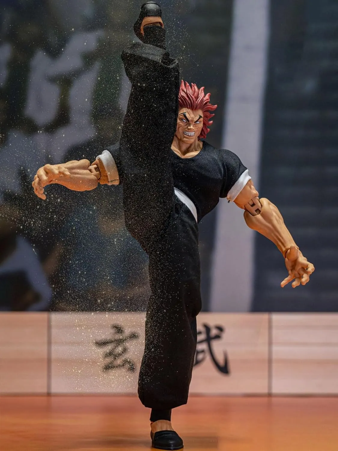 2PCS Hanma Yujiro Action Figure Anime Figure Yujiro Statue Model, Joints Movable Cartoon Manga Figure Handmade Collectible Desktop Decoration for Fans