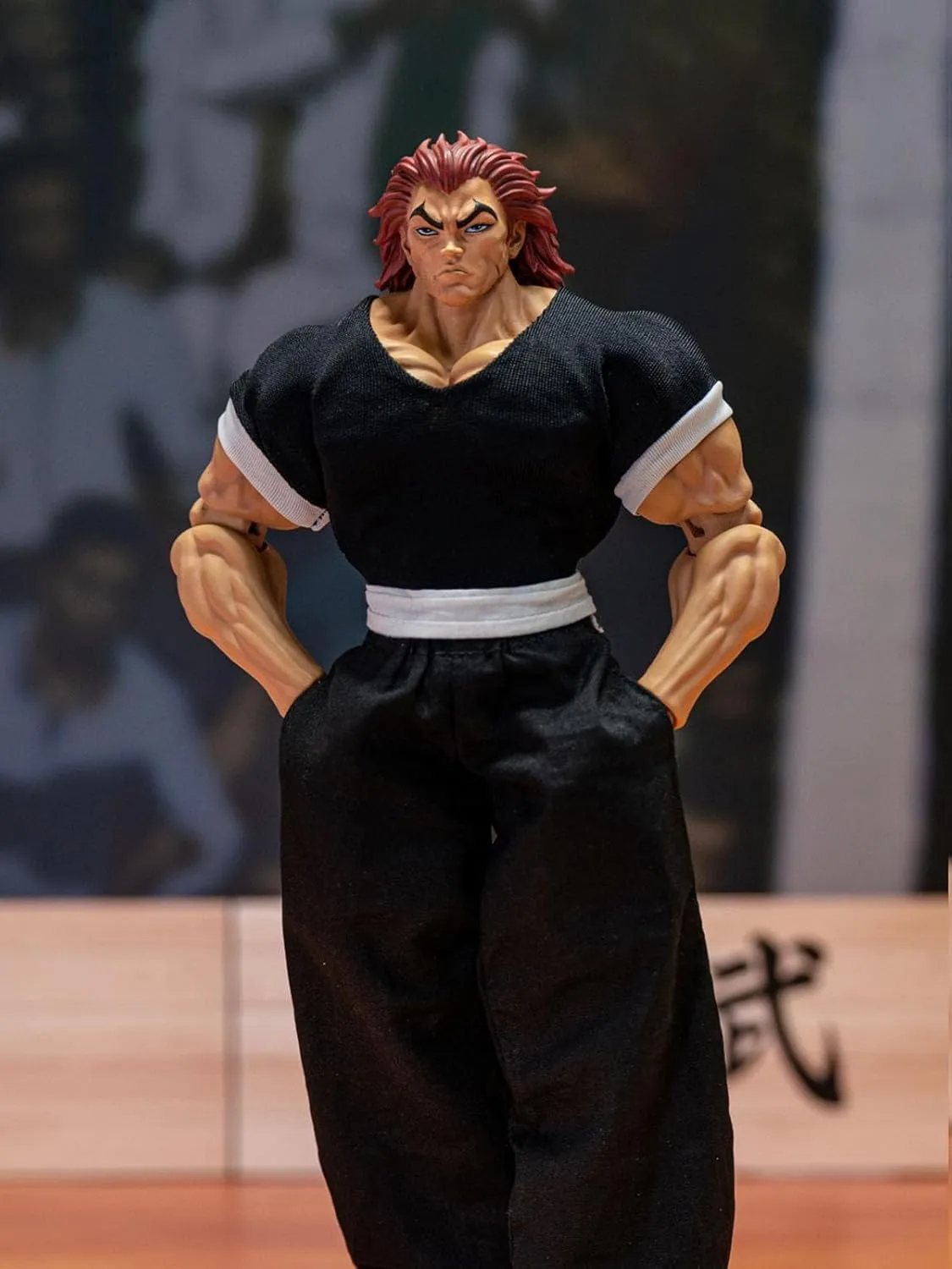 2PCS Hanma Yujiro Action Figure Anime Figure Yujiro Statue Model, Joints Movable Cartoon Manga Figure Handmade Collectible Desktop Decoration for Fans