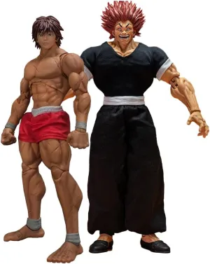 2PCS Hanma Yujiro Action Figure Anime Figure Yujiro Statue Model, Joints Movable Cartoon Manga Figure Handmade Collectible Desktop Decoration for Fans
