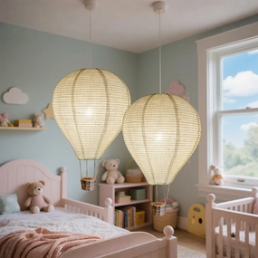 2PCS Hot air balloon lampshade Hanging decor 14inch pendant light shade Gifts for kids Nursery kids living room chandelier new born baby room decor party decoration