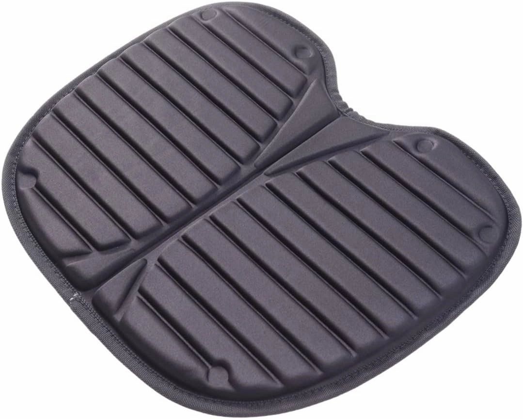 2Pcs Kayak Seat Cushion Pad Ergonomic Soft Fishing Seat Pad for Canoe Comfortable Kayak Mat for Outdoor Camping and Boating Black