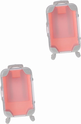 2pcs Portable False Eyelash Organizer Box Transparent Window Compact Lash Holder for Easy Viewing Travel Lock Design Prevents Lash Loss Eyelash Storage