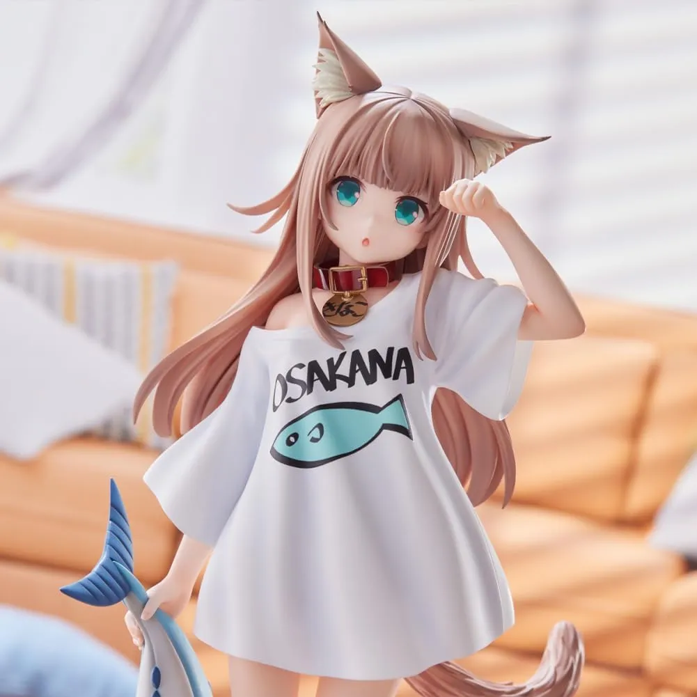 3pcs Kinako Figure Statue Model, Anime Action Figure Cute Girl Figure Sculpture Handmade Collectible Desktop Decoration Gifts for Fans