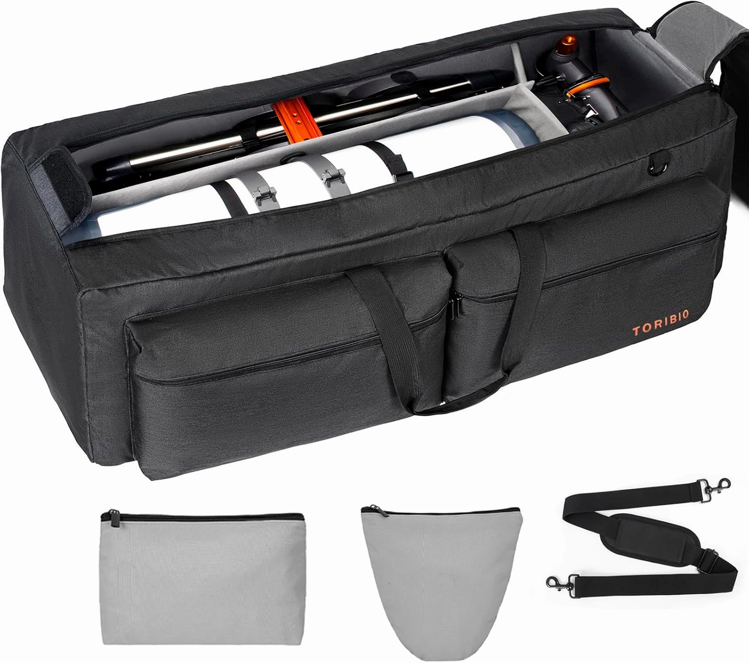 40“ Telescope Bag, Large Telescope Travel Bag for for Telescope Tube & Tripod,Soft Pad Telescope Carrying Case Compatible with Gskyer ToyerBee Celestron Telescope,Storage for Telescope Accessories