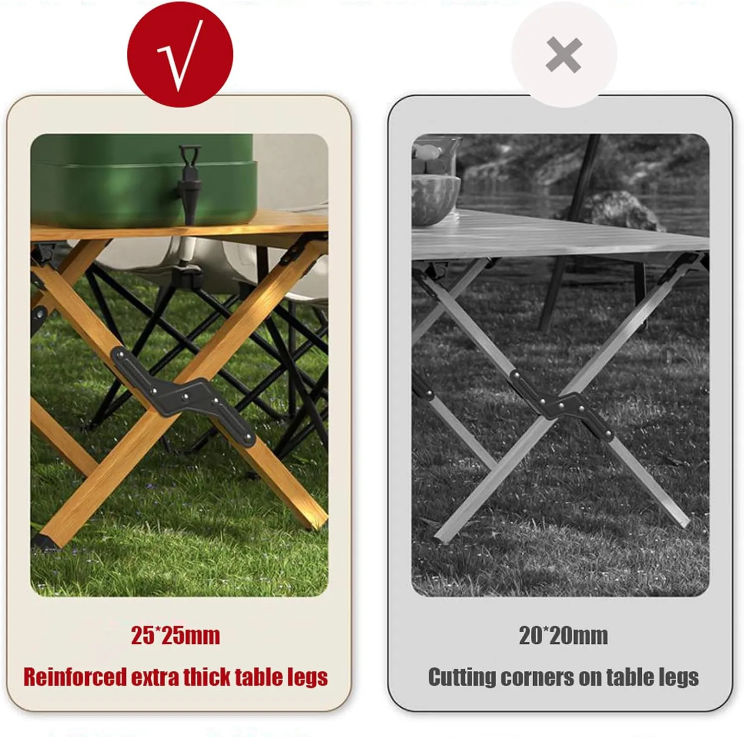 5-PCS Folding Camping Table Chairs Portable Outdoor Lawn and Aluminum Roll-up with Carrying Bag, Lightweight Picnic for Patio Garden BBQ