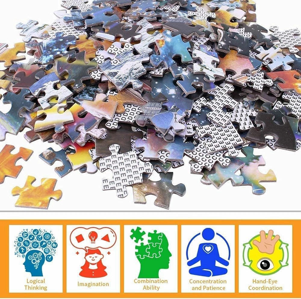500 Pieces Jigsaw Puzzles for Adults Wooden Jigsaw Puzzle Shih Tzu Cute Puppies Puzzles DIY Home Decor Wall Art Fun Game Preschool Toy Gift for Family Dad Mom Wife Friends