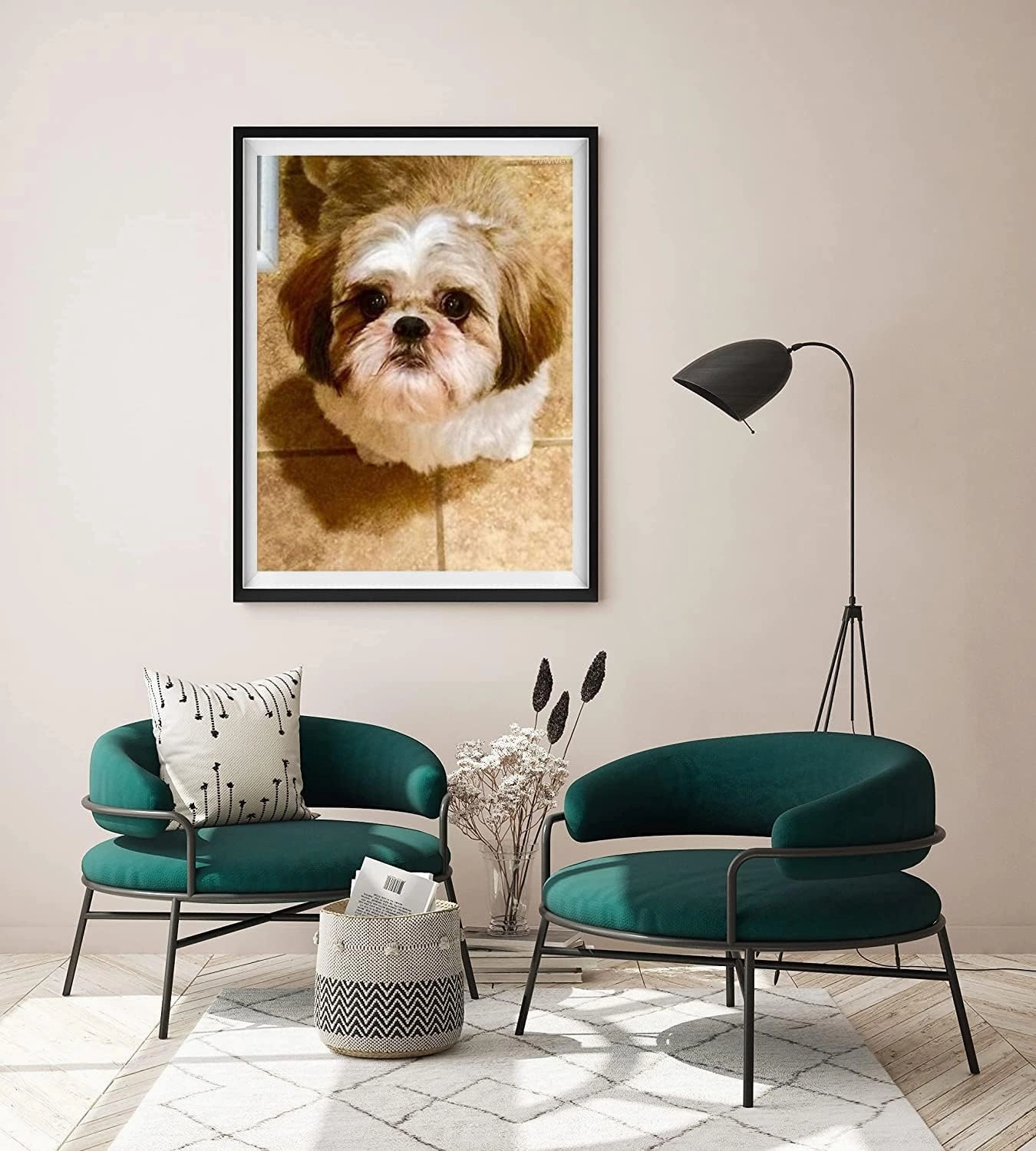 500 Pieces Jigsaw Puzzles for Adults Wooden Jigsaw Puzzle Shih Tzu Cute Puppies Puzzles DIY Home Decor Wall Art Fun Game Preschool Toy Gift for Family Dad Mom Wife Friends