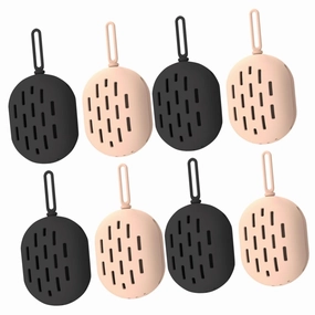 8pcs Silicone Makeup Puff Storage Box Breathable Compact Beauty Sponge Holder for Easy Carrying and Quick Drying for Keeping Cosmetic Sponges Clean and Organized