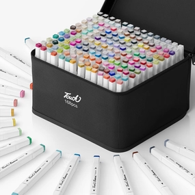 Alcohol Markers 168 Colors,Chisel & Fine Dual Tip Marker Set for Adults Kids,Permanent Markers Pens Coloring Alcohol Markers Perfect Art Gift for Painting Coloring Sketching