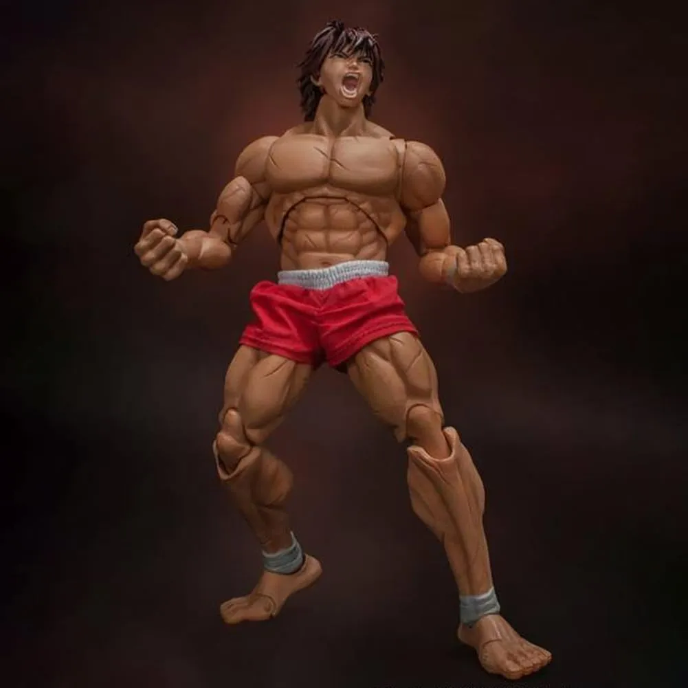 Anime Hanma Yujiro Action Figure 17CM Figure Statue Model, Joints Movable Cartoon Manga Figure Handmade Collectible Desktop Decoration Xmas Birthday Gifts