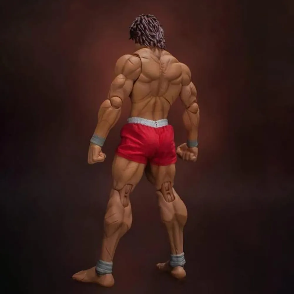 Anime Hanma Yujiro Action Figure 17CM Figure Statue Model, Joints Movable Cartoon Manga Figure Handmade Collectible Desktop Decoration Xmas Birthday Gifts