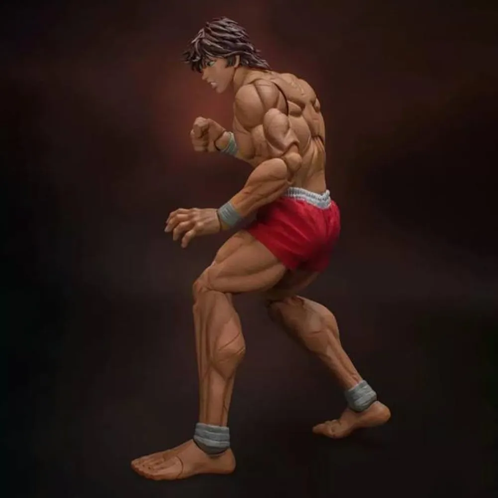Anime Hanma Yujiro Action Figure 17CM Figure Statue Model, Joints Movable Cartoon Manga Figure Handmade Collectible Desktop Decoration Xmas Birthday Gifts