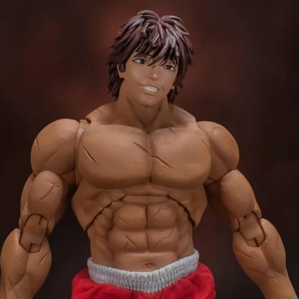 Anime Hanma Yujiro Action Figure 17CM Figure Statue Model, Joints Movable Cartoon Manga Figure Handmade Collectible Desktop Decoration Xmas Birthday Gifts