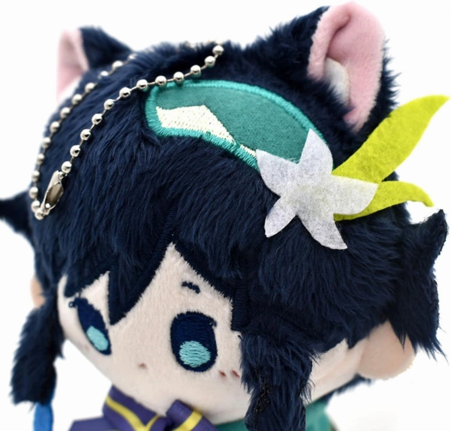 Anime Charms Plush Toys Venti Zhongli Kazuha Xiao Plush Toy, Keychain Anime Figure Soft Stuffed Gift for Game Fans（Venti）