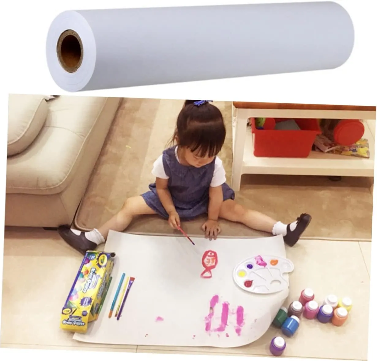 Anneome White Drawing Paper Recycled Sketch Paper for Boy Girl Art Activities Compatible Pencils Ink Crayons and Pastels for Painting Crafting and Sketching
