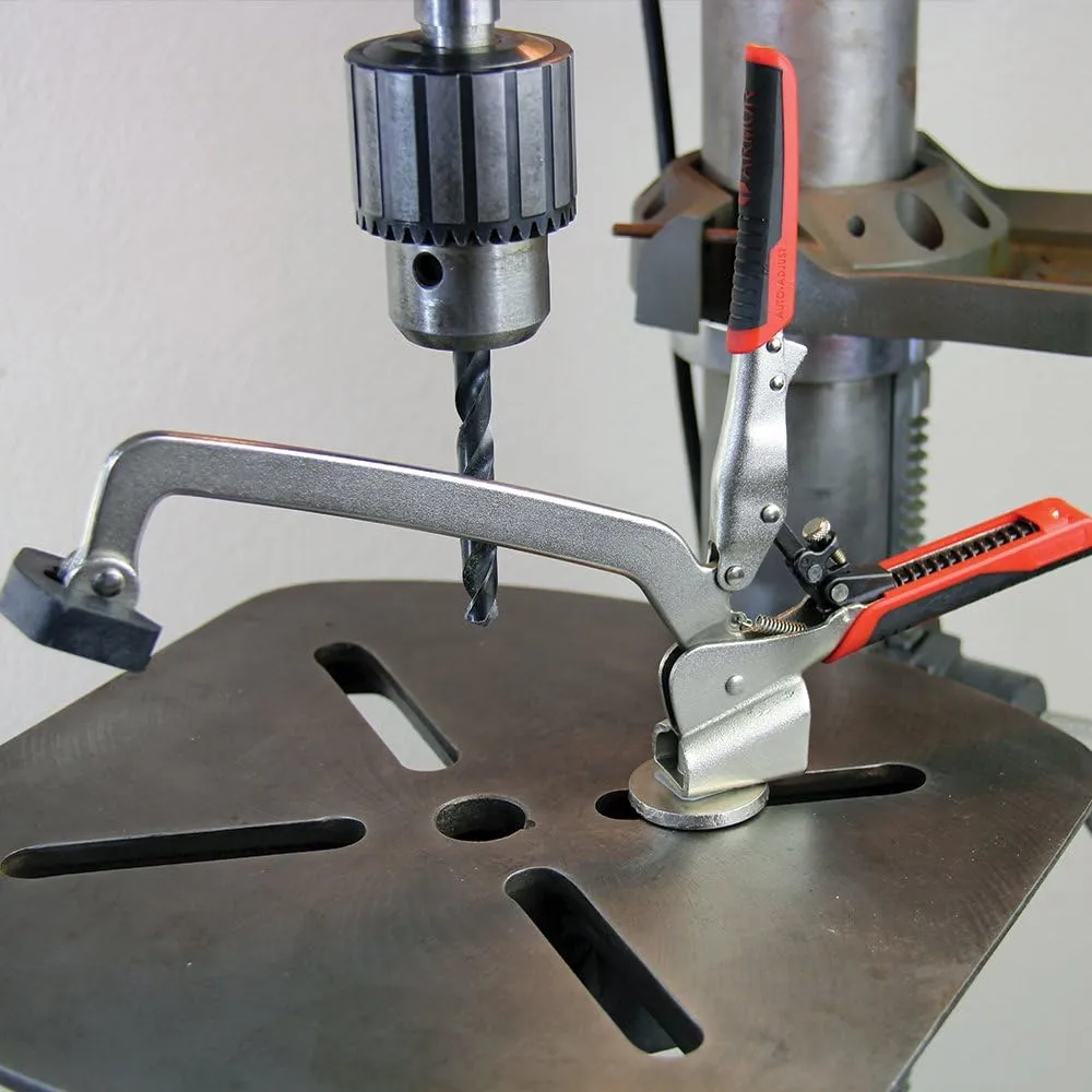 ARMOR TOOL Drill Press Clamp - 6" Bench Clamp with Auto Adjust Design & Comfortable Grips - 6DP-70
