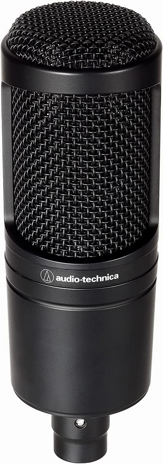 Audio-Technica AT2020 Cardioid Condenser Studio XLR Microphone, Black, Ideal for Project/Home Studio Applications & Focusrite Scarlett Solo (3rd Gen) USB Audio Interface with Pro Tools | First