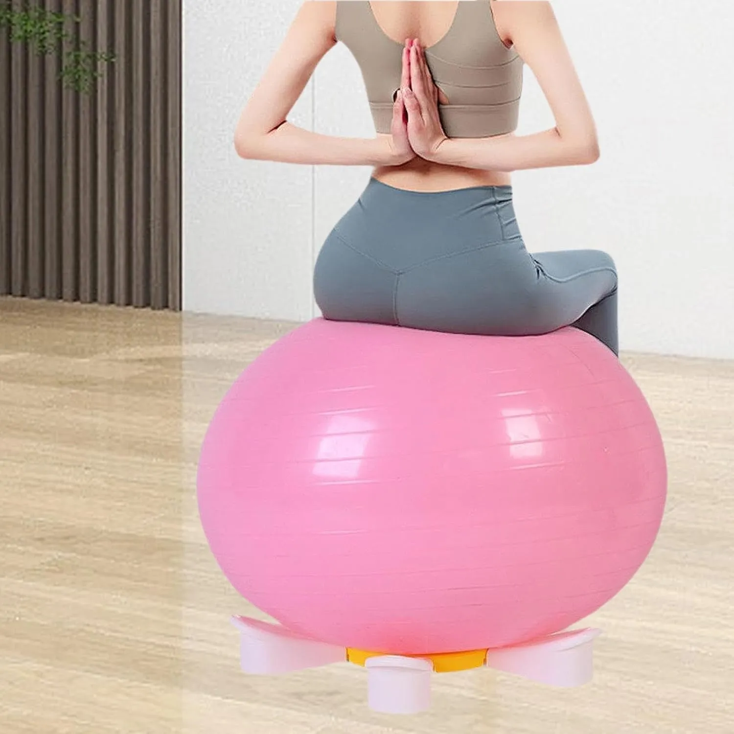 Ball Base, Ball Holder Stand, Anti Ball Chair, Balance Ball Stand, Ball Chair Stand Base for Pilates