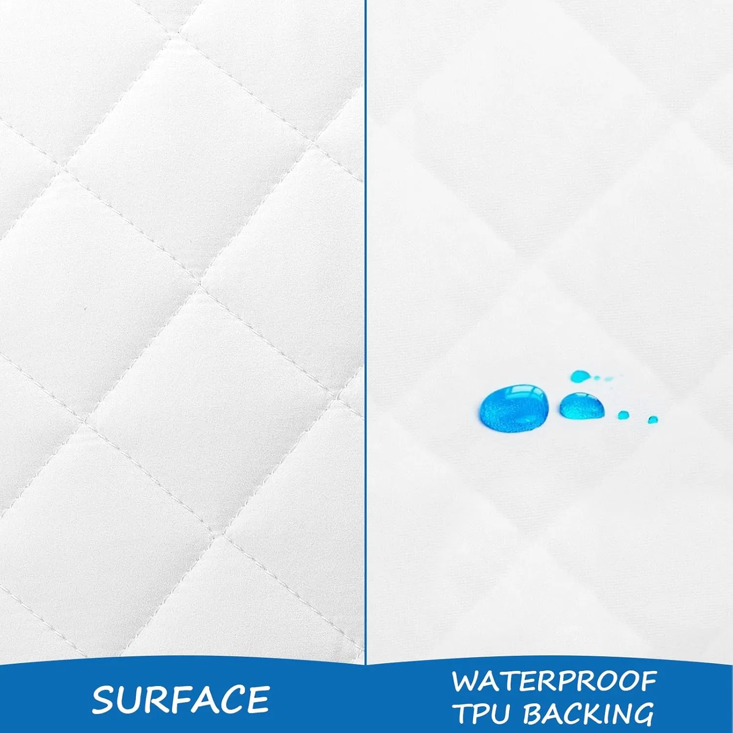 Bassinet Mattress Pad Cover 30" x 18" Fit for Halo BassiNest Swivel/Flex/Glide/Premiere & Luxe Series Sleeper, Waterproof Bassinet Mattress Protector Quilted Bassinet Sheets 2 Pack
