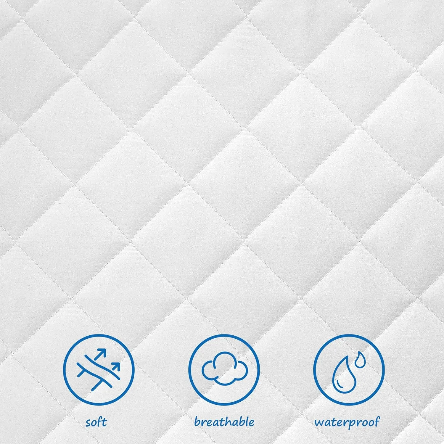 Bassinet Mattress Pad Cover 30" x 18" Fit for Halo BassiNest Swivel/Flex/Glide/Premiere & Luxe Series Sleeper, Waterproof Bassinet Mattress Protector Quilted Bassinet Sheets 2 Pack