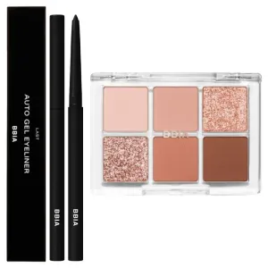 BBIA Last Auto Gel Eyeliner (01 NOIR)   Ready To Wear Eye Palette (03 DRY FLOWER) Bundle Set
