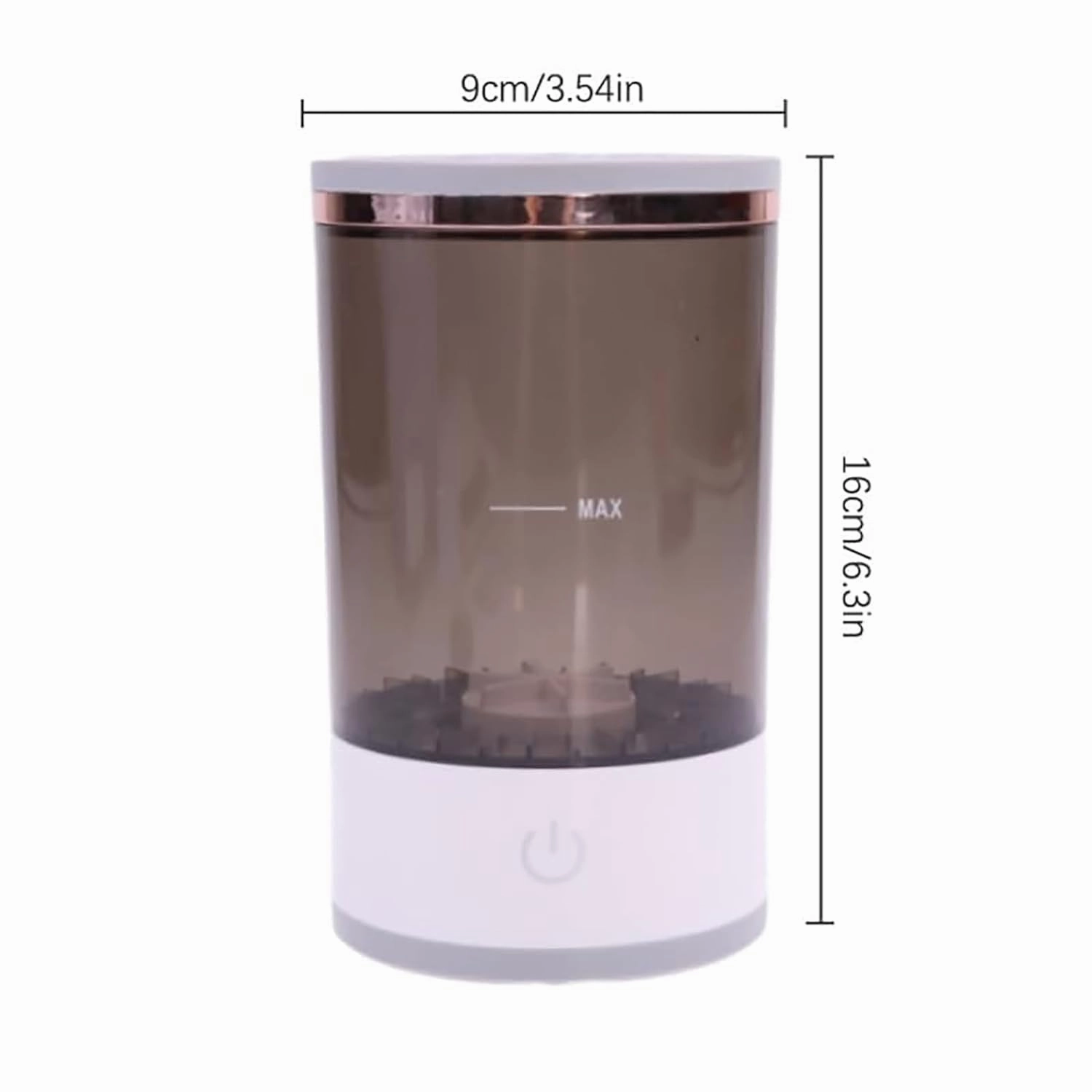 Beauty Swirl Cosmetic Brush Cleaner, The Cozy Luna Brush Cleaner, Electric Makeup Brush Cleaner, Cosmetic Brush Cleaner, Suitable for All Makeup Brush Size (Black, Plug-in)