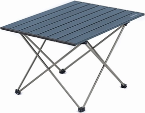 BK&MF Aluminum Outdoor Folding Camping Table,Portable Ultralight Picnic Camping Table Compact Small Travel Table with Carry Bag for Camp, Cooking Hiking,A,41x35x29cm(16x14x11inch)