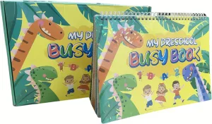 Busy Book for Kids 3 4 5 Year Old, Montessori Educational Toys,Christmas Birthdays Gifts for Kids,Reading and Handwriting Activities Fine Motor Skills