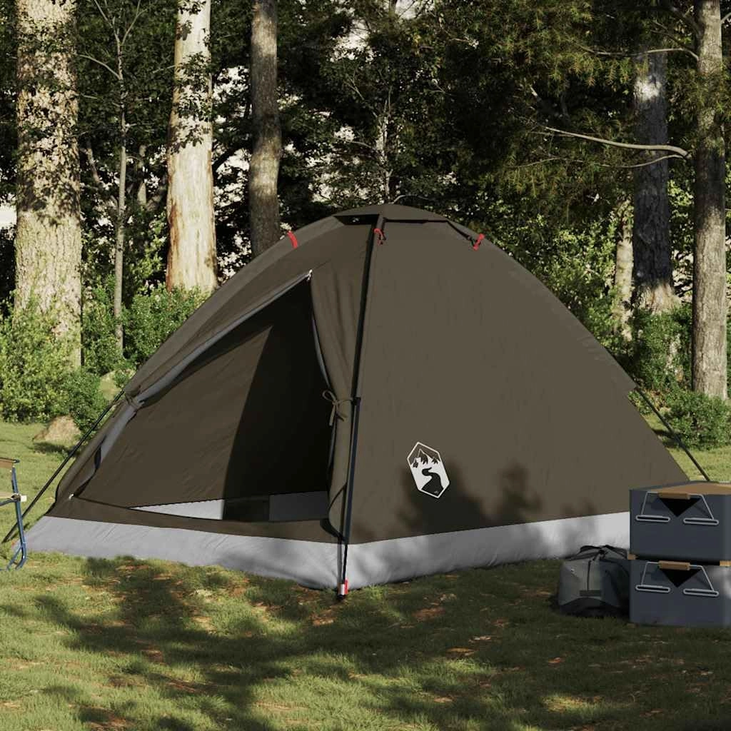 Camping Tent Dome 2-Person Olive Green Waterproof vidaXL vidaXL