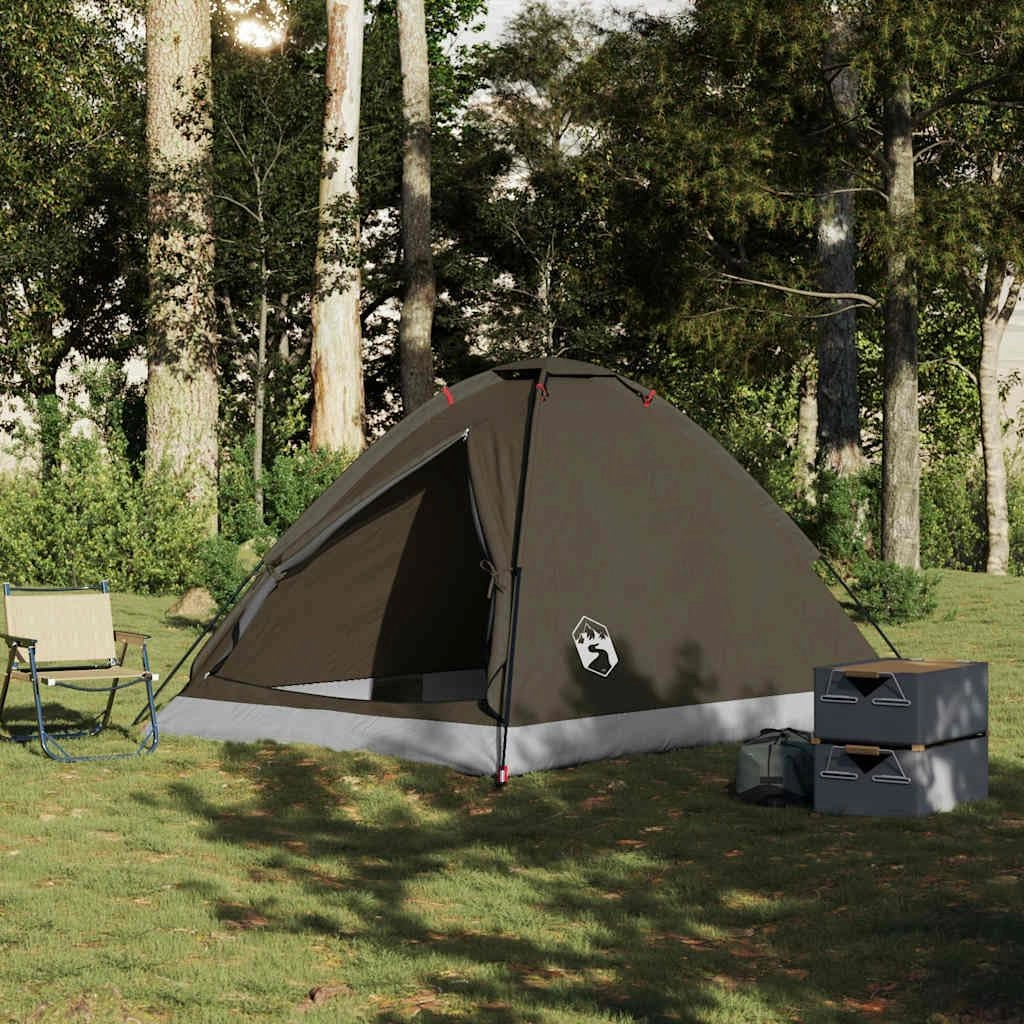 Camping Tent Dome 2-Person Olive Green Waterproof vidaXL vidaXL