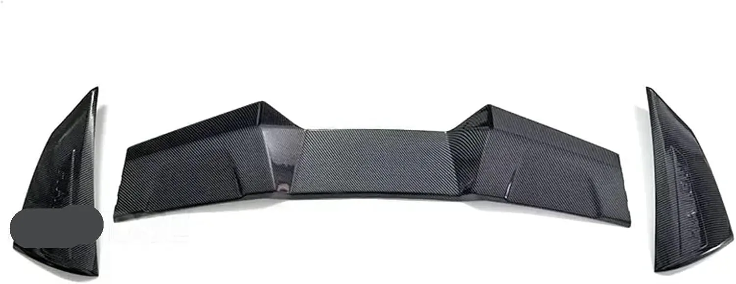 Car Roof Wing Compatible for BYD Dolphin Mini Spoiler Seagull EV 2023 2024 Black Carbon Surface Tail Fin Decoration Accessories(Carbon Paint)