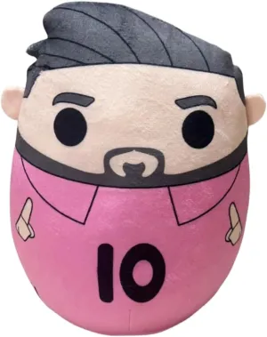 Cartoon Soccer Star with Soccer Jersey 10 Plush Figure Toy Number 10 Soccer Player Plush Pillow