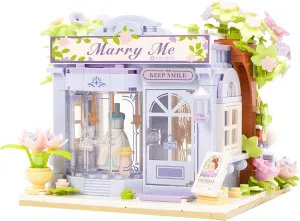City Shop Building Blocks Set,Collection Model Set for Adults and Children,Creative Building Bricks Construction Toy Gifts (Bridal Shop)