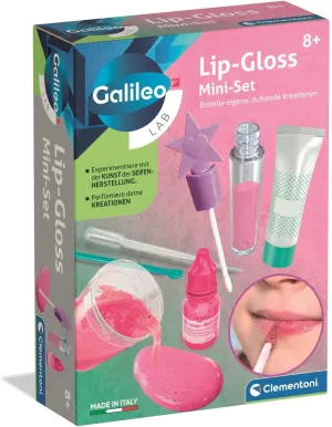Clementoni Galileo Lab 59444 Lip Gloss DIY with Authentic and Safe Ingredients Experimentation Kit from 8 Years