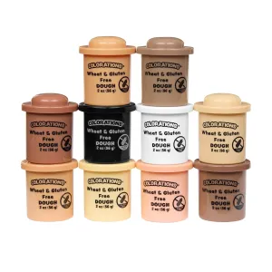 Colorations Wheat & Gluten Free Colors Like Me Dough - 10 Colors (2oz Each) | Non-Toxic, Play Dough, Bulk Set, Sensory Kit, Party Favors, Classroom Pack