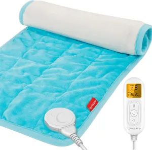 Comfytemp Weighted Heating Pad for Period Cramps & Back Pain Relief Gifts for Fathers Day, FSA HSA Eligible, 2.2lb Menstrual Heating Pad, Gift for Him, 12" x 24" Electric Heat Pad with 9 Heat Level