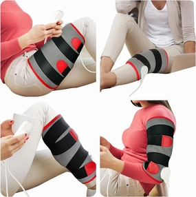 Comfytemp Heating Pad for Leg Pain & Cramps Relief, Wearable Knee Heating Pads for Knee Pain, FSA HSA Eligible Wrap Around Heating Pad for Shin Splint/Calf/Arm, Mothers Day Gifts for Mom Women (S/M)